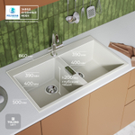 Мойка TOLERO LOFT TL-862 белый №923 (туман)
