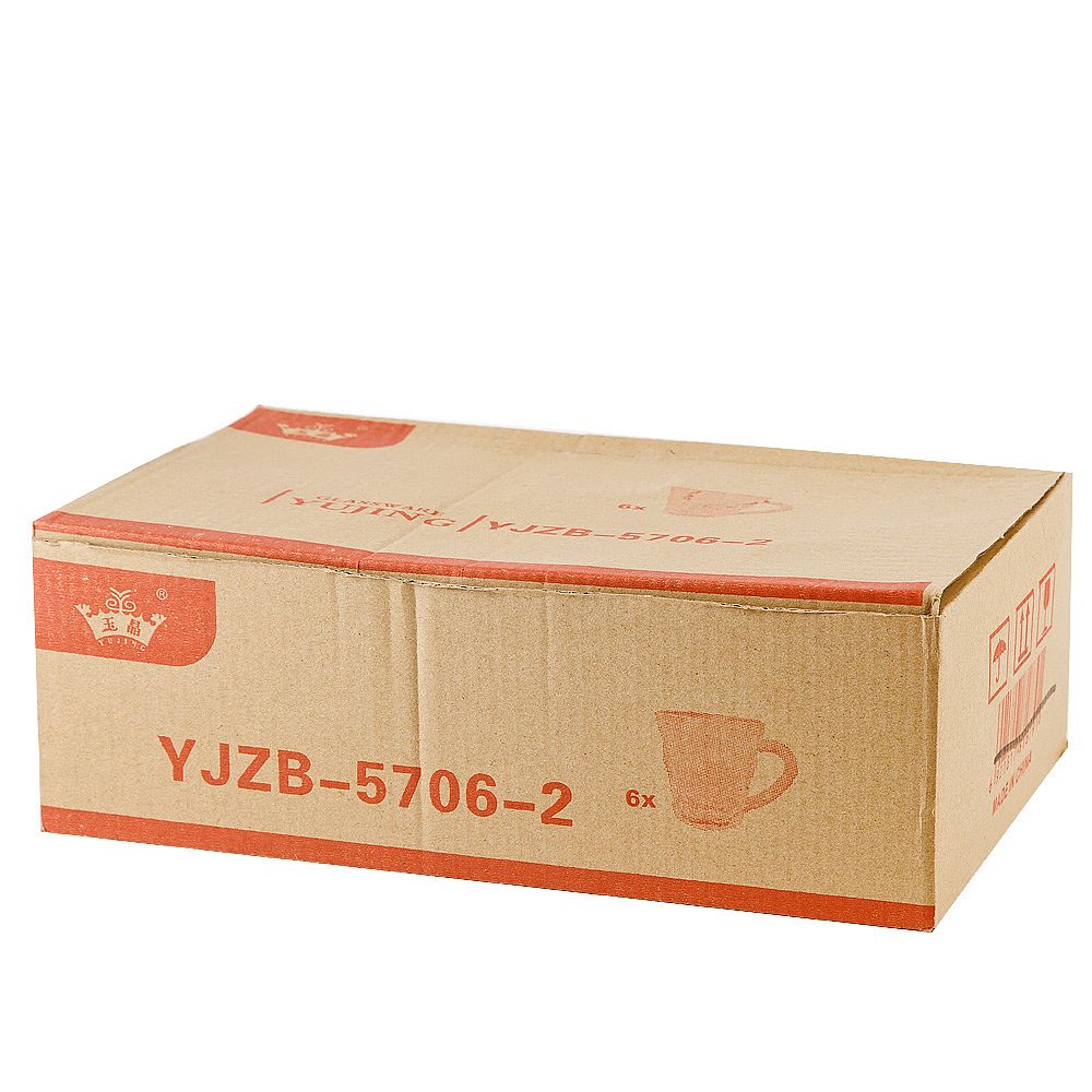 Кружка "Frost.White" v=300 мл (min6) (стекло) (транспортная упаковка на минимальную партию)