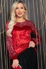 Блуза Жизель (красная) Б11859 LT Collection