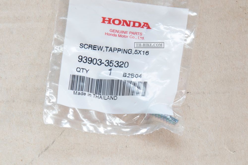 93903-35320. SCREW, TAPPING, 5X16. HONDA
