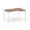 Style Project Стол рабочий эргономичный SN-59P.SPA-011(R) Дуб Табак/Металл Белый/Белый Заглушка 1380