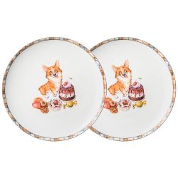 НАБОР ТАРЕЛОК ЗАКУСОЧНЫХ LEFARD "ЛУЧШИЕ ДРУЗЬЯ" 2 ШТ. 20,5 СМ (КОР=36ШТ.)