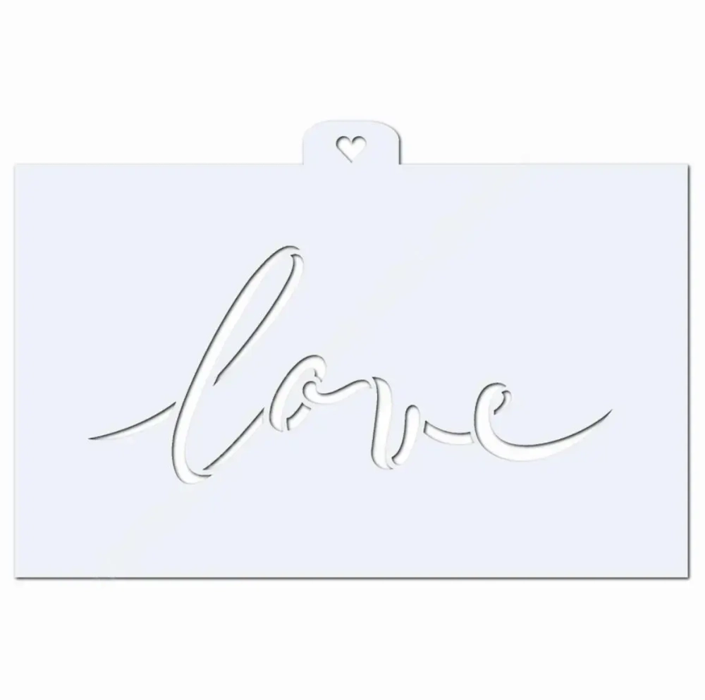 Love. Трафарет для торта. (-)