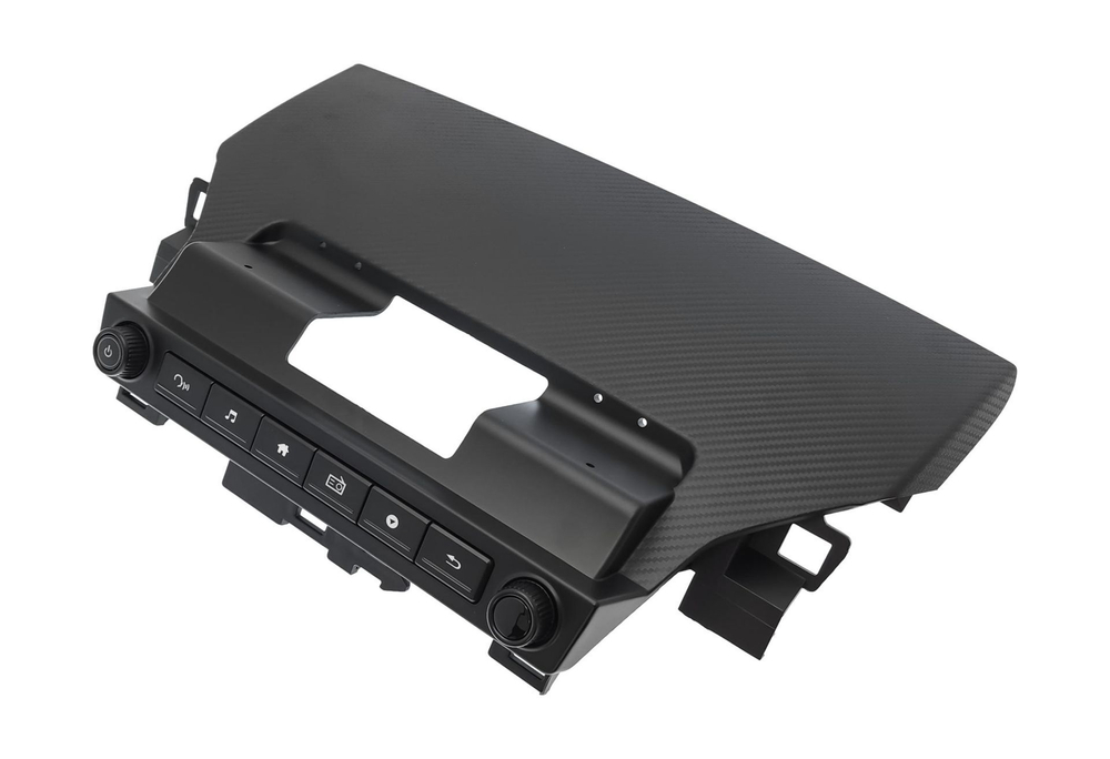 Комплект рамки с разъёмами 9" Mitsubishi Eclipse Cross 2021+ (монитор сверху с крутилками) с кнопками - Car-Smart 7763F3