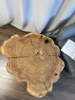 Журнальный стол из массива дерева "Круги времени"