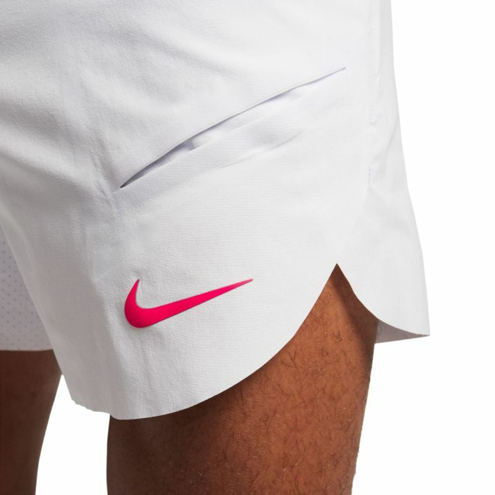 Теннисные шорты Nike Dri-Fit Rafa Short - barely grape/barely grape/siren red