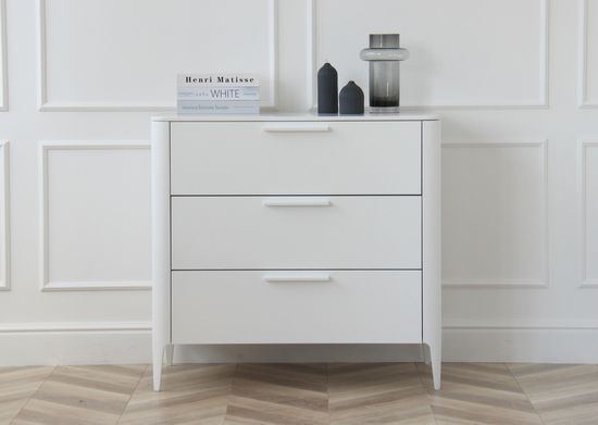 Комод Type 3 ящика ширина 90 см (белый)