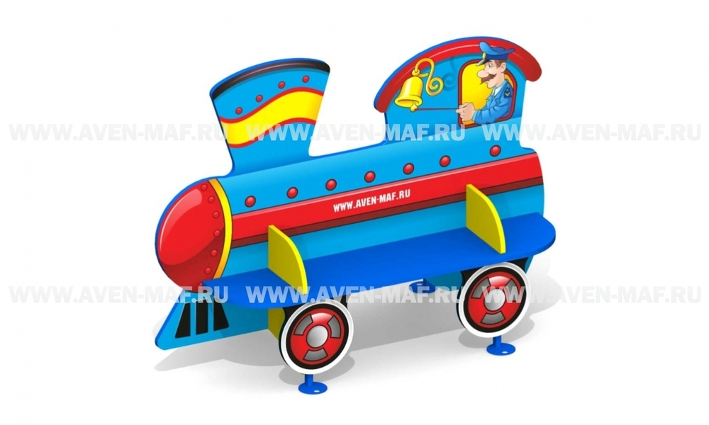 Скамейка детская Паровоз двухсторонняя