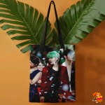 Сумка шоппер с принтом BTS