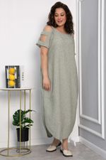 Платье В отпуск (зеленый меланж) П13708-8М LT Collection