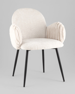 Стул обеденный Wave Stripes букле светло-серый