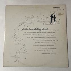 Винтажная виниловая пластинка LP Nat King Cole, Nat King Cole Sings For Two In Love (США 1957)