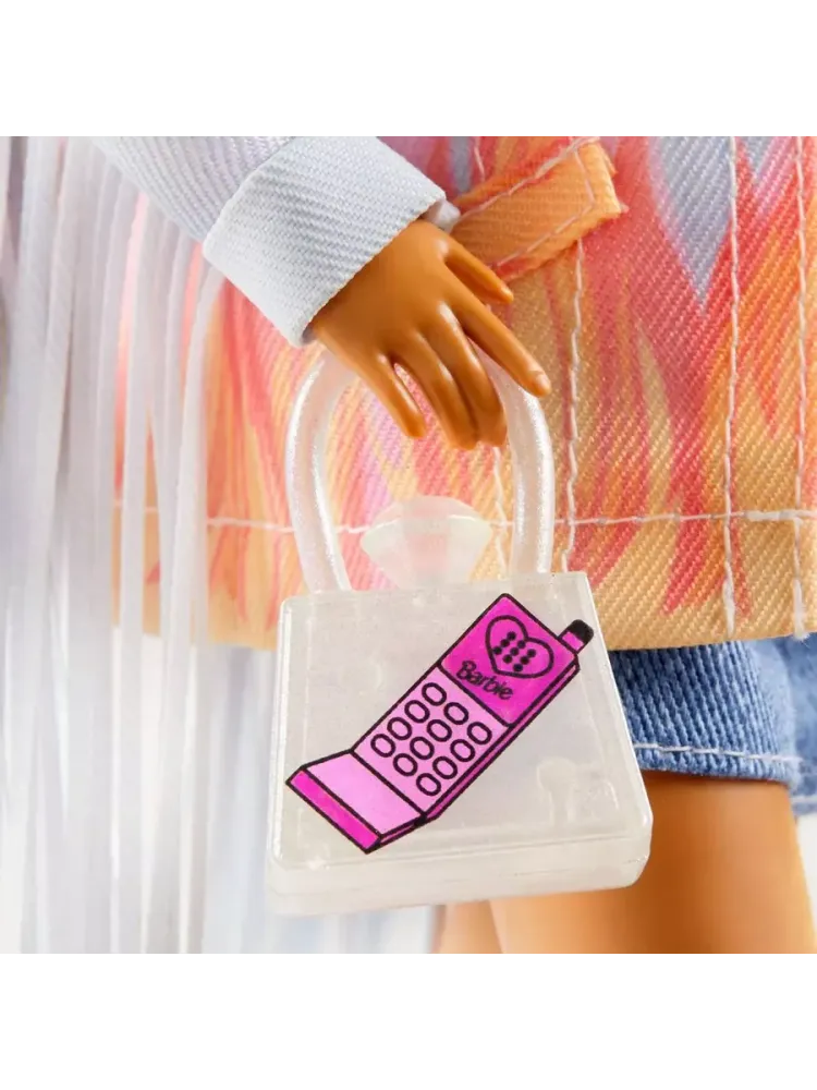 Кукла Барби Экстра с радужными косичками GRN29