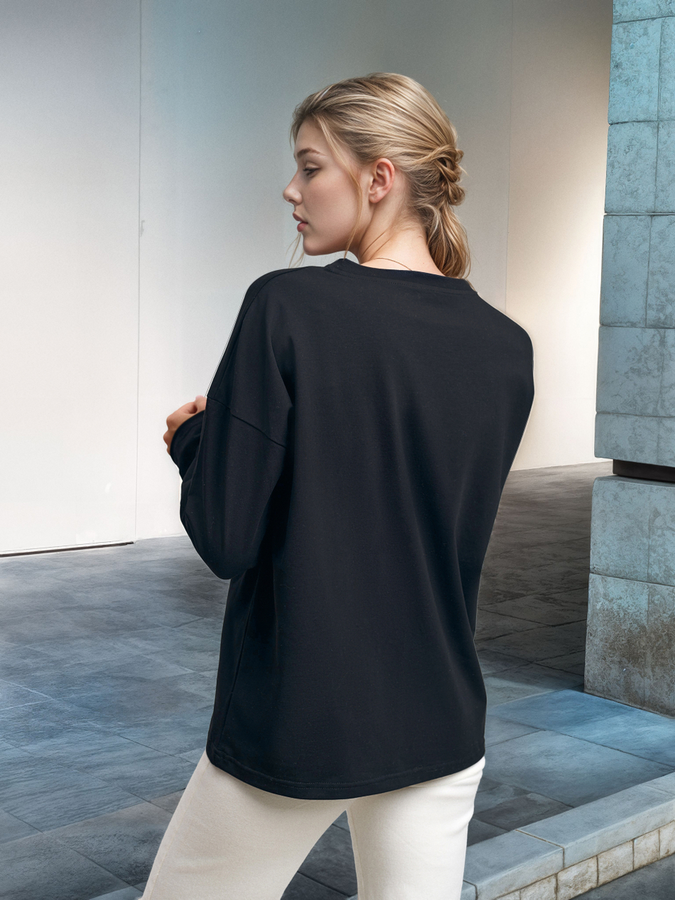 Лонгслив женский  "Дом там где...Saint-Petersburg" серый