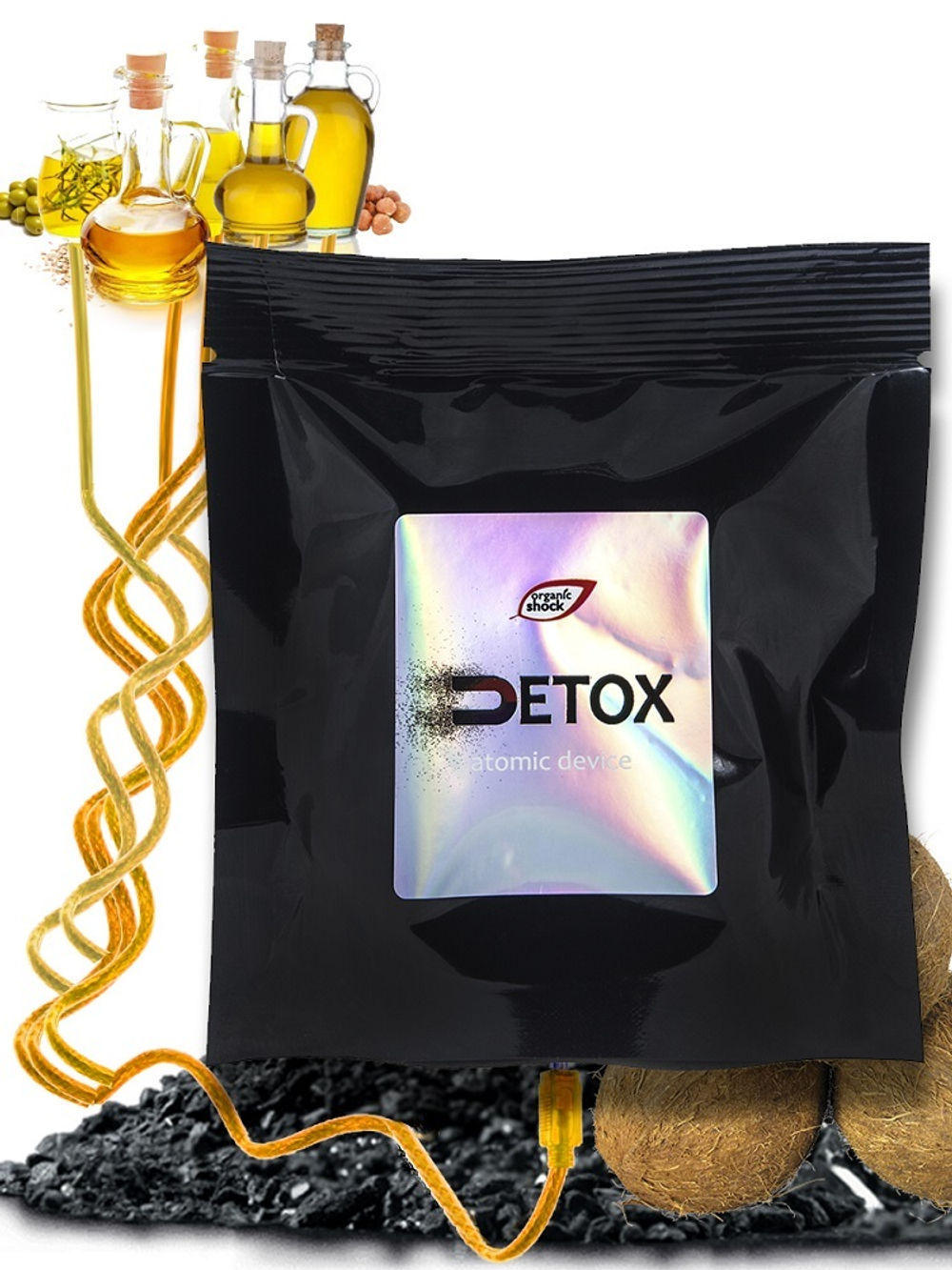 Organic Shock Атомное средство Detox, для очищения лица и тела, 100 гр