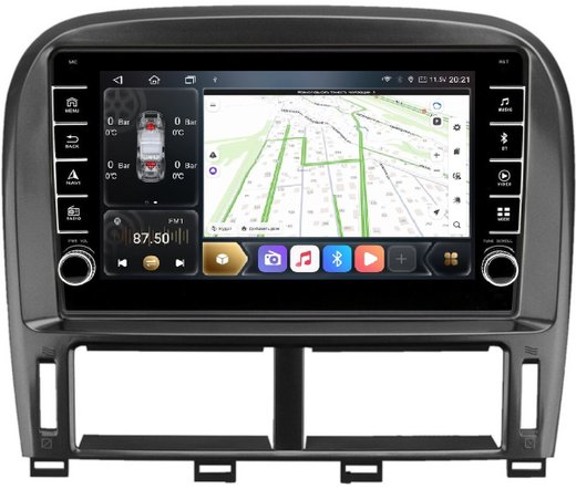 Магнитола для Lexus LS430, Toyota Celsior XF30 2000-2006 (ШГУ цветной) - Carmedia OL-9563-2 (кнопки и крутилки), Android 12, TS10, CarPlay, 4G SIM-слот