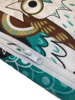 Наволочка комплект 2шт Полисатин Мечта "Owl" 40x60 см на молнии