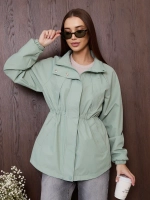 Ветровка с капюшоном удлиненная тонкая