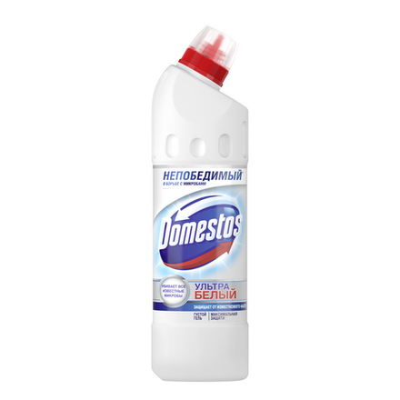 Domestos средство чистящее для унитаза ультра белый 500 мл 14*28 / 224 / 1120
