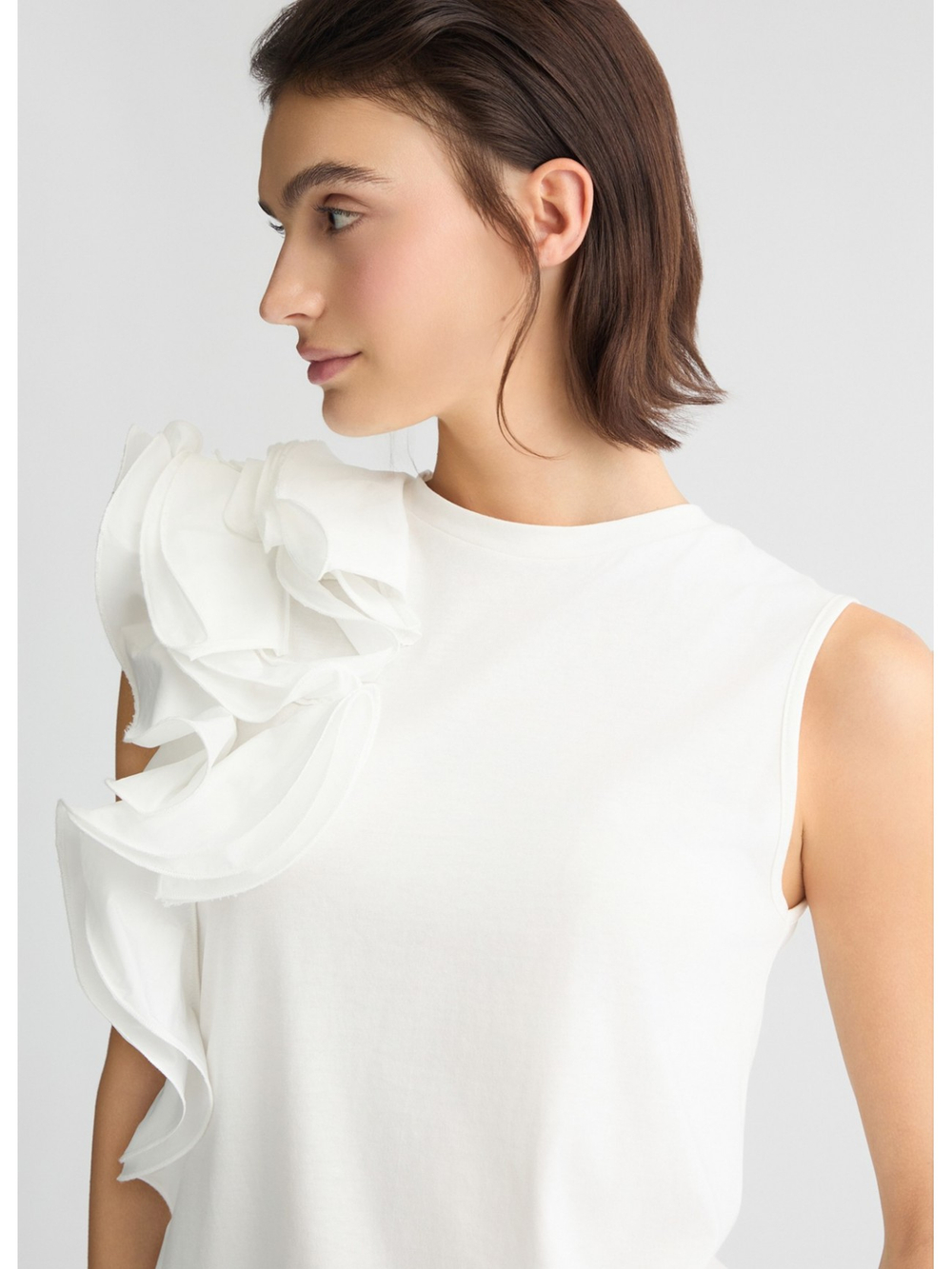 Топ женский T-Shirt Con Volant LIU JO