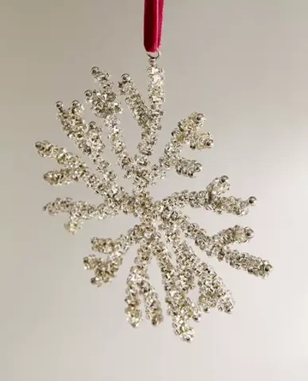 ZARA HOME УКРАШЕНИЕ ДЛЯ РОЖДЕСТВЕНСКОЙ ЁЛКИ В ФОРМЕ СНЕЖИНКИ