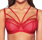Красный бюстгальтер Pois Pois с чашками +size на косточках (Размер: 80J) (Цвет: красный)