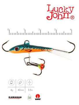 Балансир Lucky John FIN 3 с тр. 40мм/53 блистер