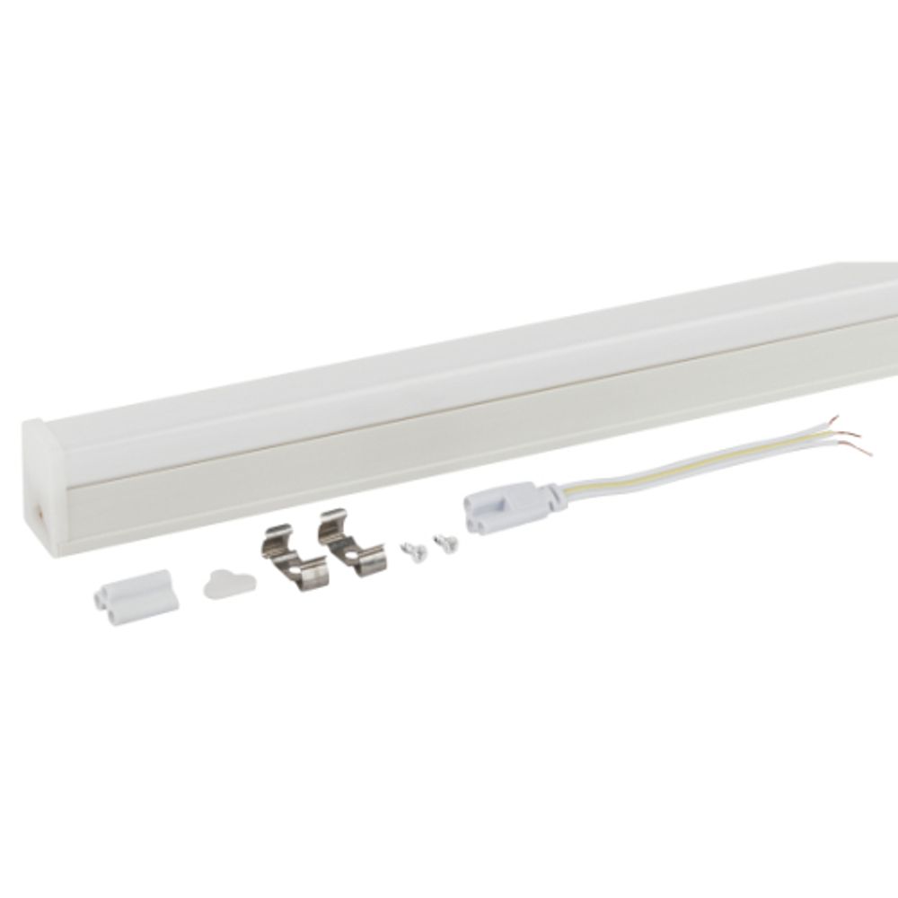 Линейный светодиодный светильник комплект ЭРА LLED-04-0-40K-104 4Вт 4000K L300мм с сетевым шнуром | Бытовые светодиодные линейные светильники