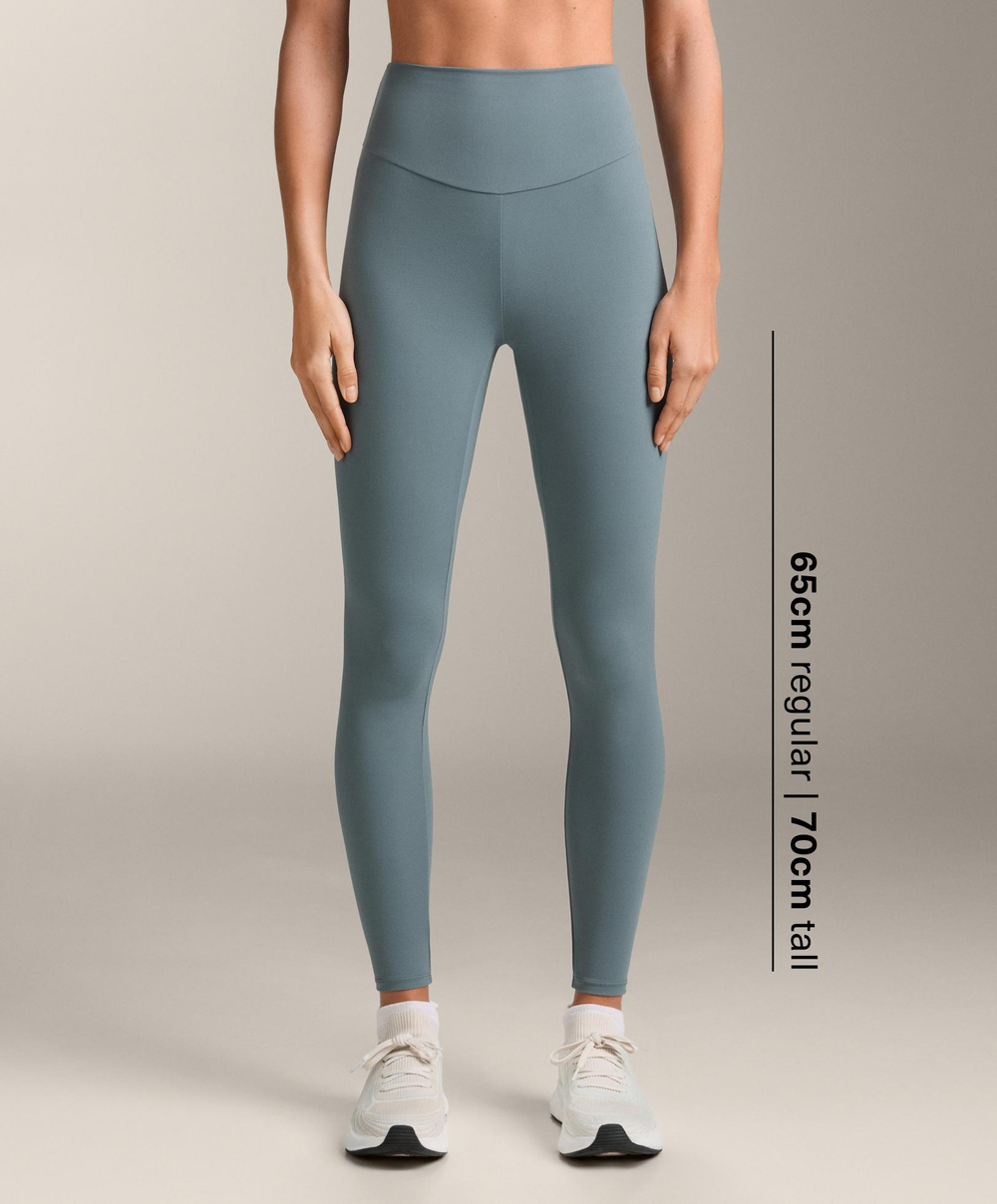 OYSHO Легинсы Comfortlux длиной до щиколотки с высокой посадкой, серо-синий