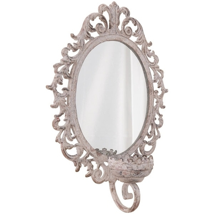 Зеркало с подсвечником "Ажур" 27x11,5x36см