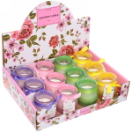 Свеча «Home decoration-Криспи» 5*5,5см в подсвечнике, микс 4 цвета C4015