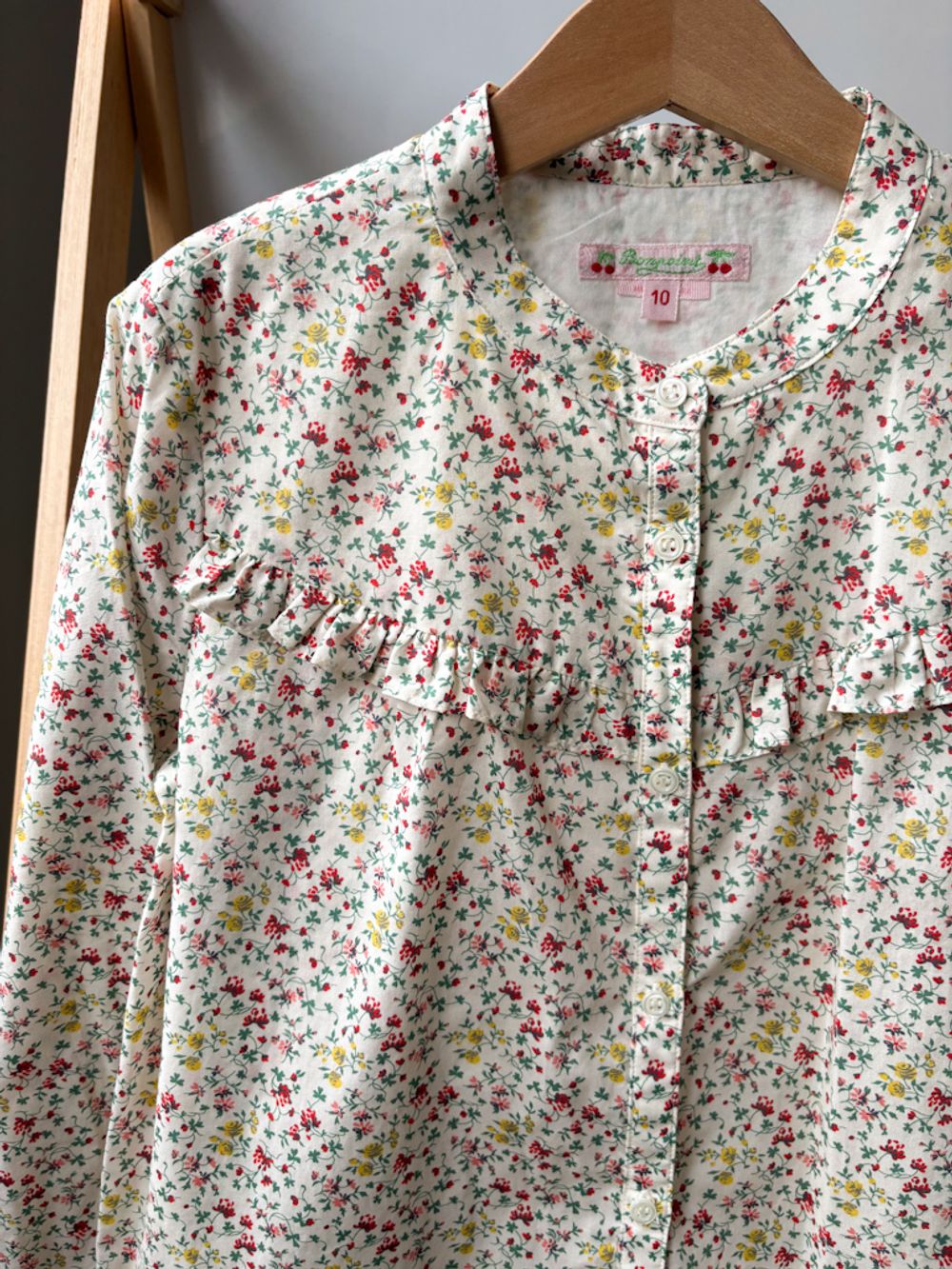 Хлопковая блузка Bonpoint, 140