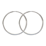 Серьги конго из белого золота 585 пробы JA-S-1С020398