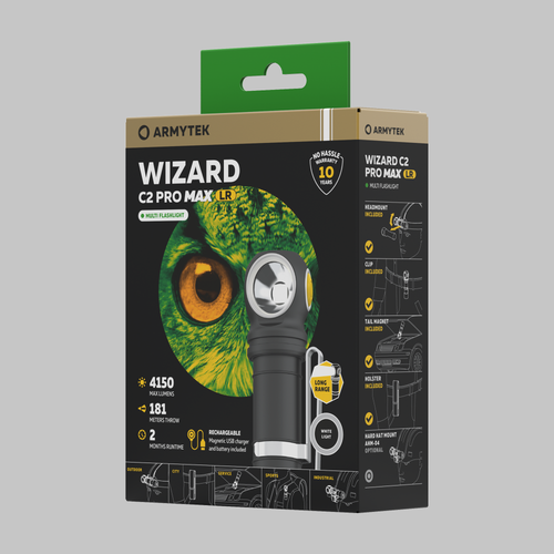 Фонарь Armytek Wizard C2 Pro Max LR White (F06702C)