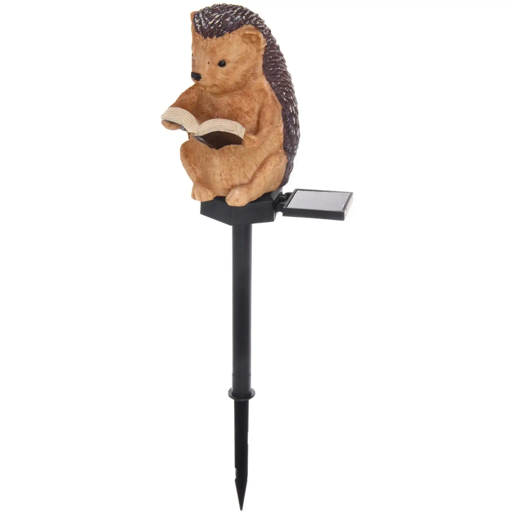 Светильник на солн.батарее «Ежик» 14*11*9 см, (свечение теплый белый)