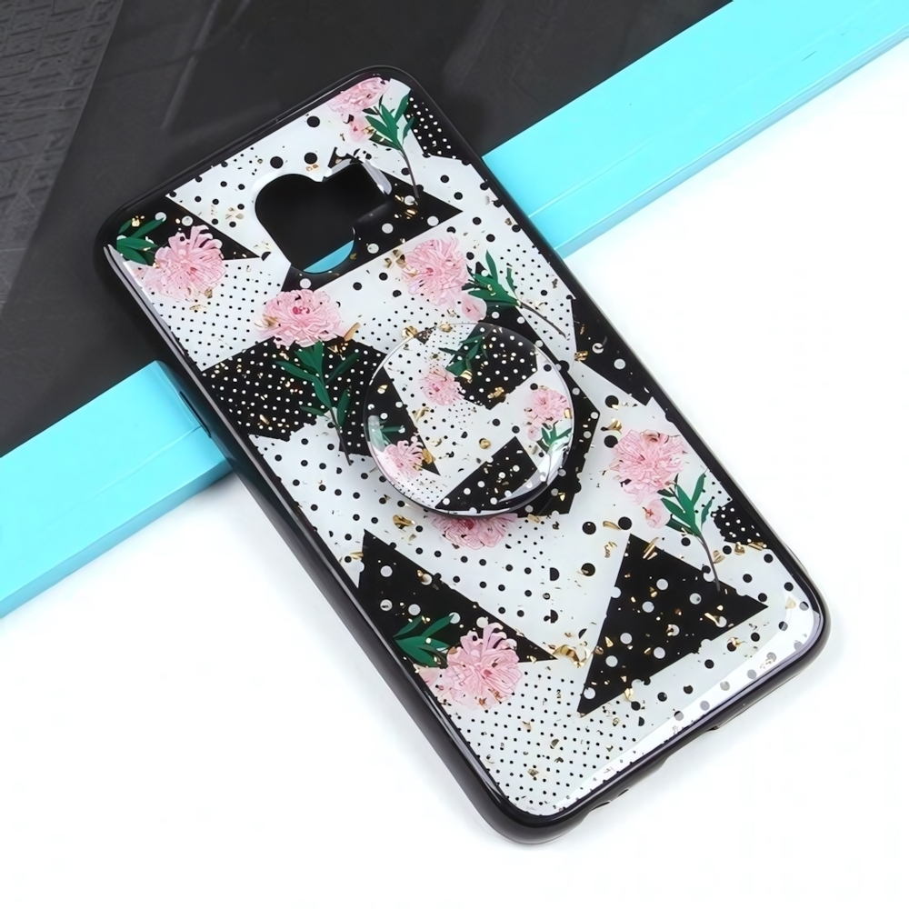 Чехол ТПУ с попсокетом для Samsung Galaxy J4 (2018), 010899