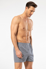 Трусы мужские боксеры темно-синий клетка