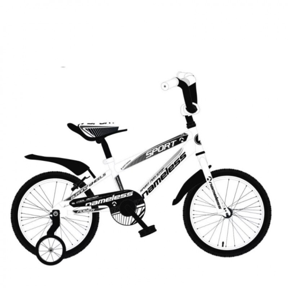 Велосипед 18" Nameless SPORT, белый/черный