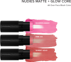 Nudestix Nudies Matte + Glow Core - Многофункциональный косметический продукт для макияжа глаз, губ и лица. оттенок Pink Ice, 6 g
