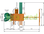 Детская площадка IgraGrad Шато с трубой (Дерево)