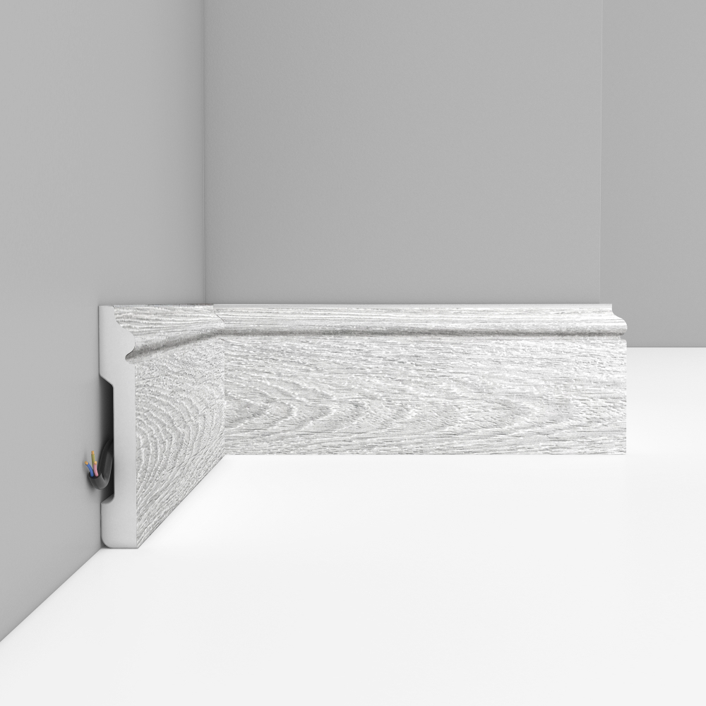 Плинтус напольный Decomaster D005-84 79х13х2400мм