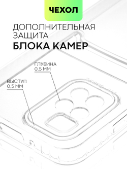 Чехол BROSCORP для Xiaomi Redmi 10 оптом (арт. XM-R10-TPU-POCKET)