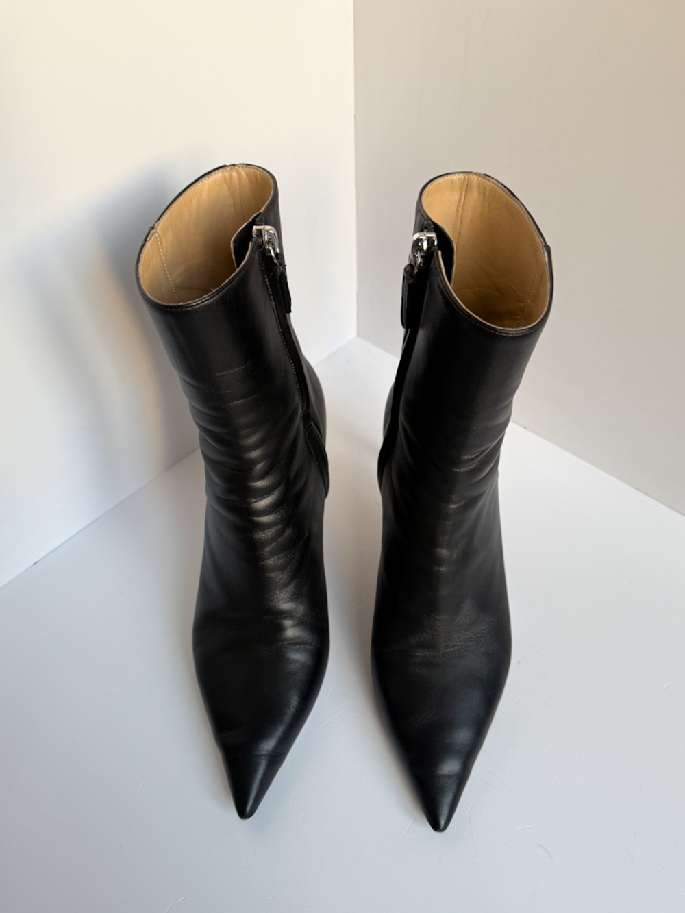 Кожаные ботильоны Kiton, 38,5