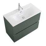 Тумба с раковиной подвесная BelBagno UNO-MINI-800-2C-SO-VO Еловый матовый, раковина белая BB-8099-3-80