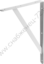 STAYER 400х280х30х4 мм, белый, усиленный уголок-кронштейн (37423-1)