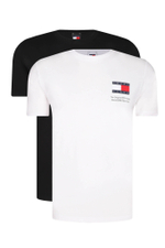 Футболка 2шт. TJM SLIM 2PACK S/S FLAG DNA Tommy Jeans - белый(DM0DM18862)