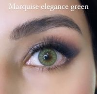 Светло - зелёные цветные линзы для светлых и тёмных глаз Marquise elegance green