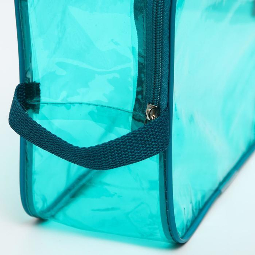 7048565 Сумка в роддом 20х25х10, цветной ПВХ, цвет бирюзовый