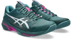 Мужские кроссовки теннисные Asics Solution Speed FF 4 - dark neptune/white