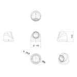 AC-IDV803ZM - купольная 8Мп IP видеокамера с трансфокатором 2,7-13,5 мм